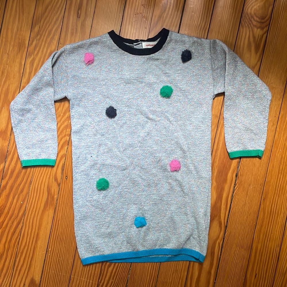 Catimini metallic sweater dress - size 3 girls